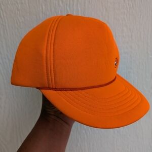 Vintage Supreme Made SnapBack Cap Rope Trucker Hunter Orange Hat